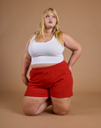 TRY-A-STYLE - Athletic Shorts - Mustang Red *FINAL SALE*