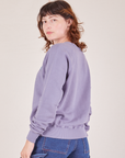 Bill Ogden's Sun Baby Crew in Faded Grape angled back view on Alex
