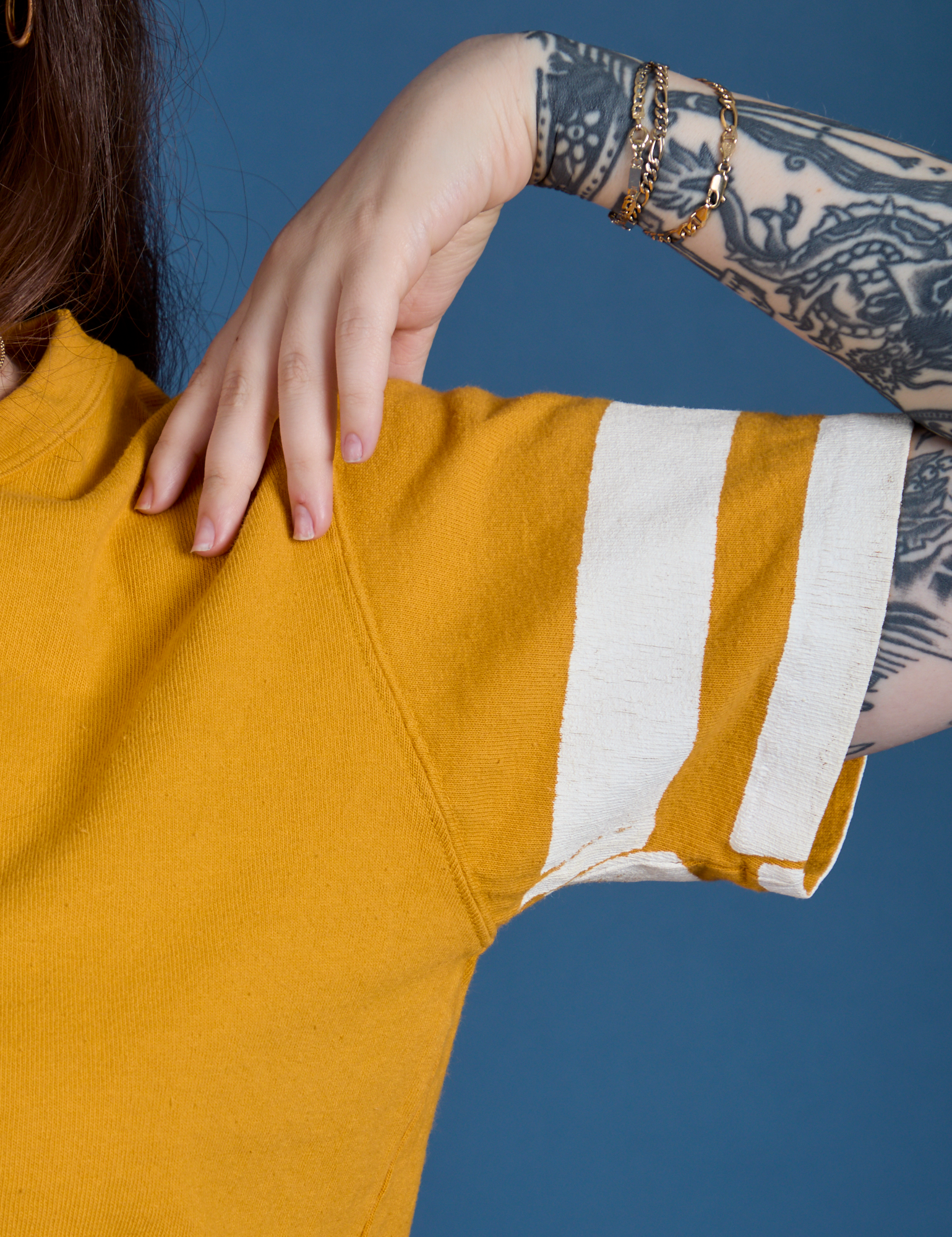 Painted Burly Tee - Mustard Yellow