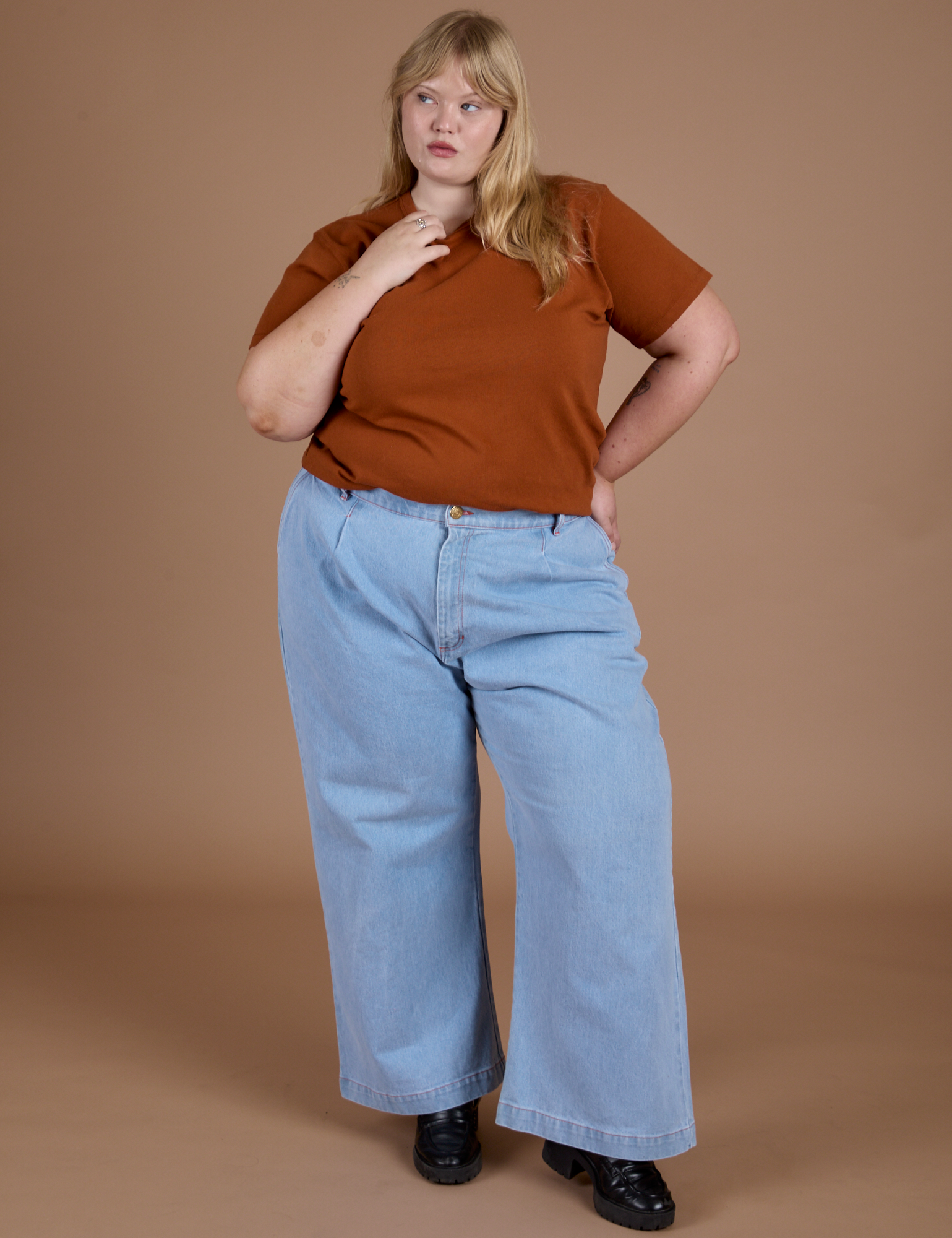 Burly Tee - Burnt Terracotta