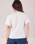 Burly Tee in Vintage Tee Off-White back view on Alex