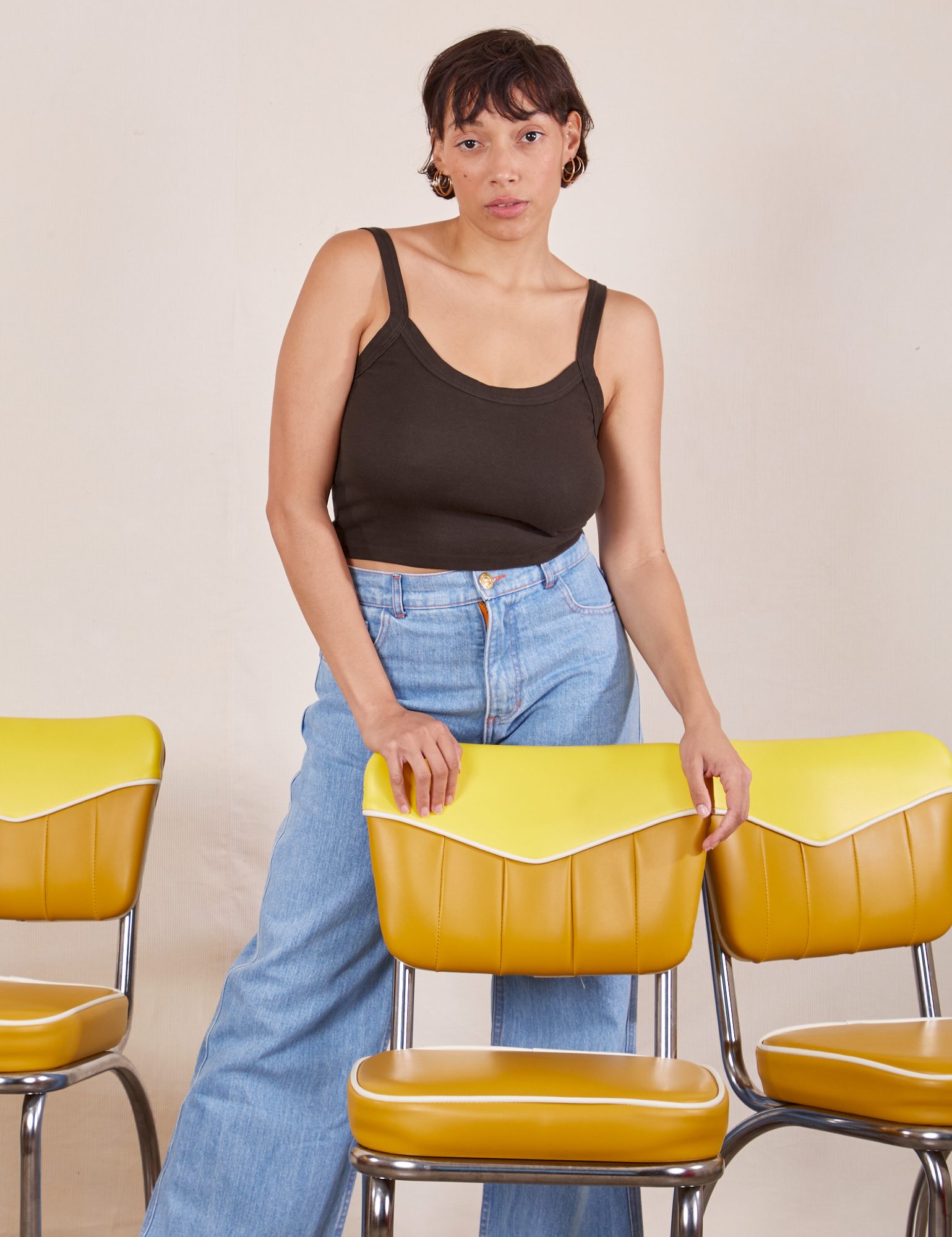 Cropped Cami - Espresso Brown – BIG BUD PRESS
