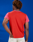Vintage Tee in Pop Rocks Explosion back view on Isaac
