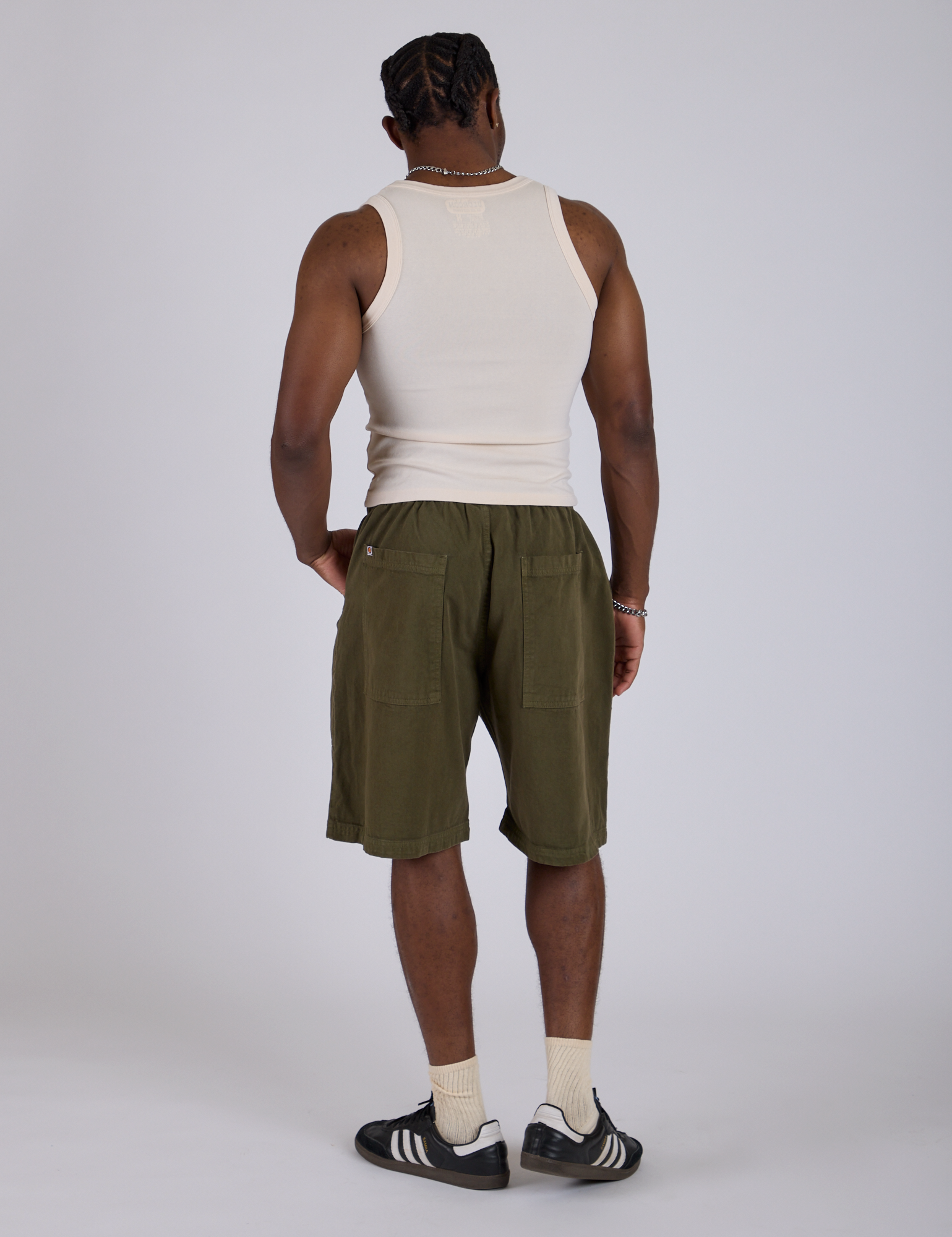 Drawstring Shorts - Surplus Green