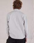 Cropped Overshirt in Stone White back view on Quinn