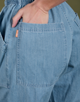 TRY-A-STYLE - Denim Drop Pocket Pants - Light Wash *FINAL SALE*