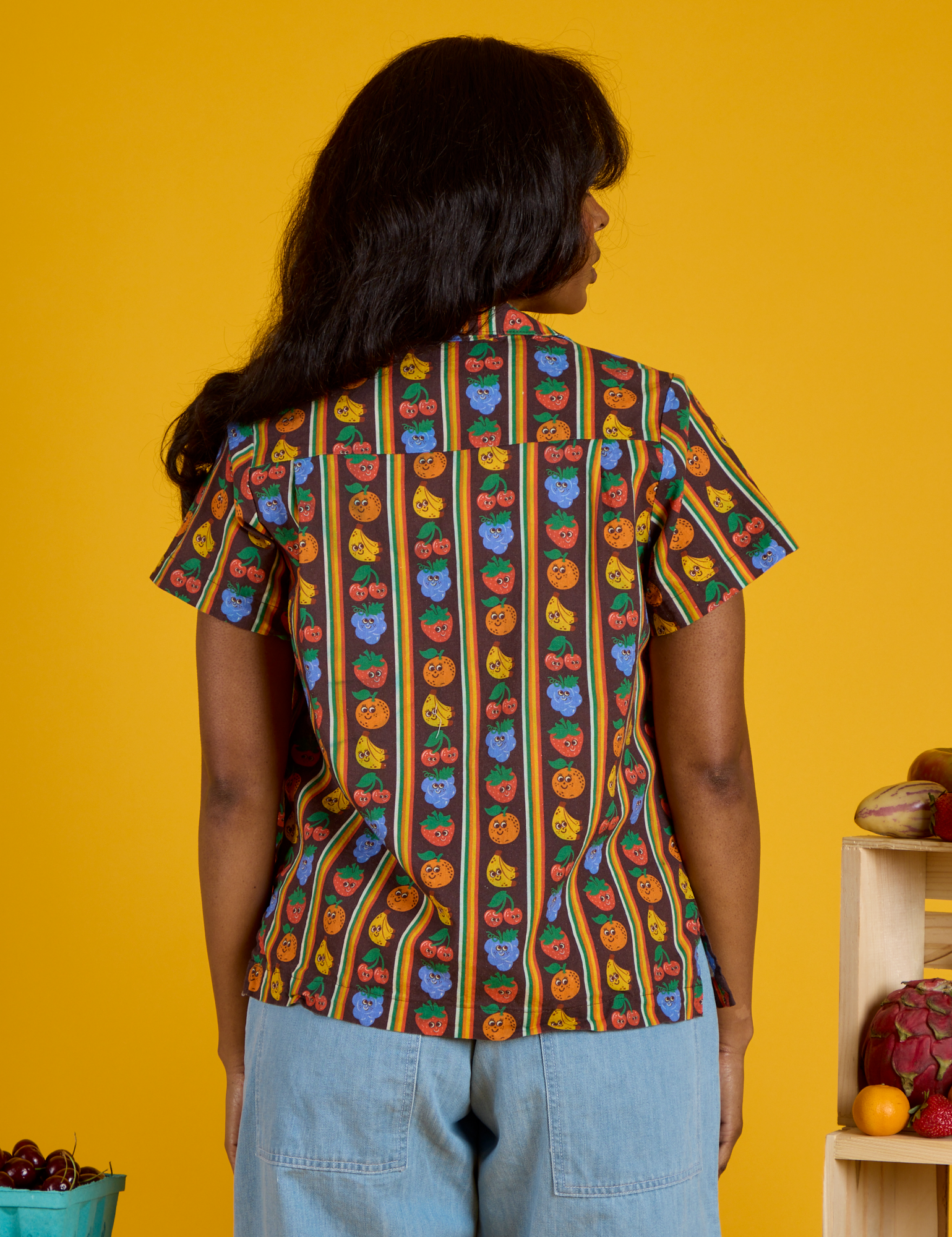 Fruit Fantasy Pantry Button-Up