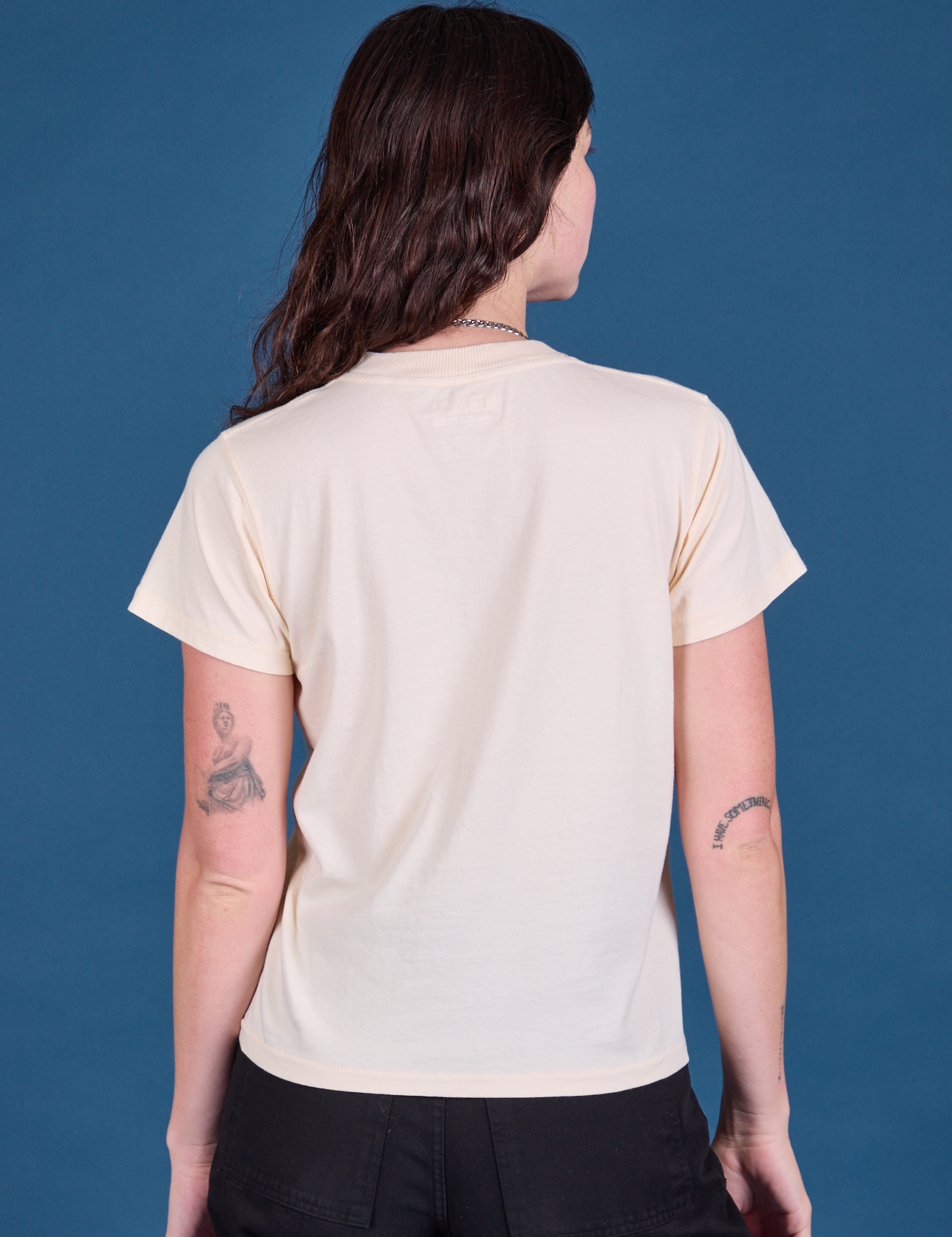 Vintage Tee in Group Show back view on Alex