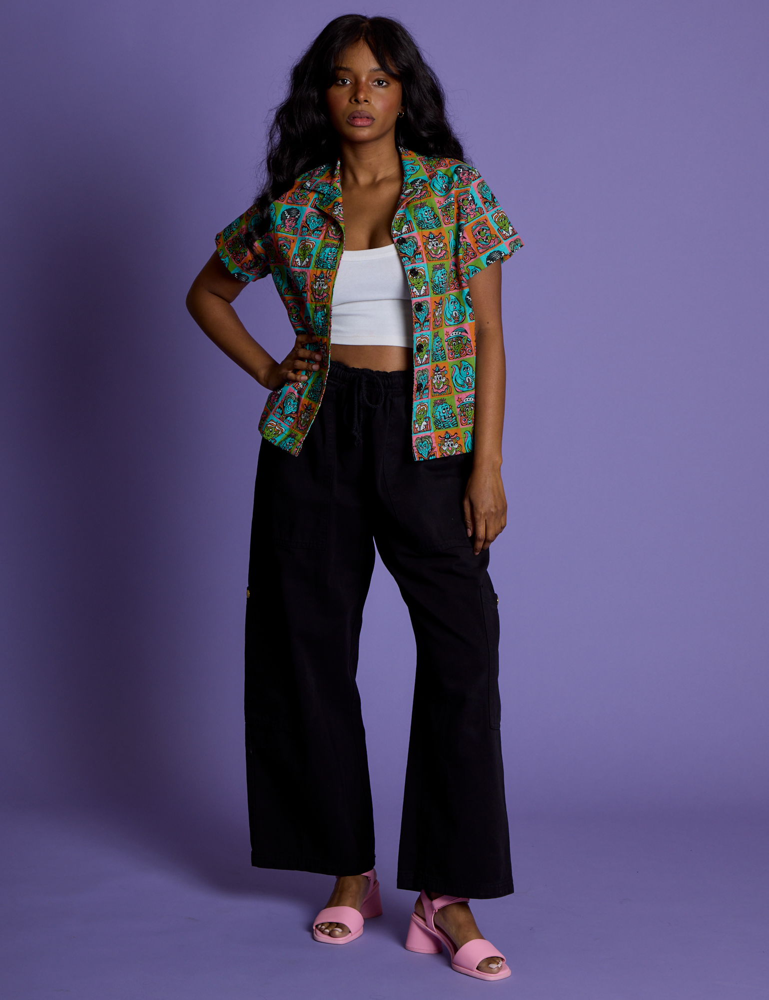 *PRE-ORDER* Halloween Icons Pantry Button-Up
