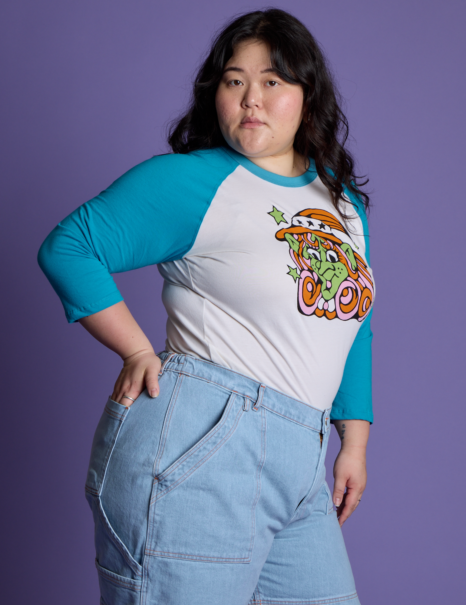 *PRE-ORDER* Halloween Raglan Tee - Witch
