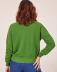 Back view of Heavyweight Crew in Lawn Green on Alex