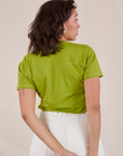 JV Tee in Gross Green back view on Tiara