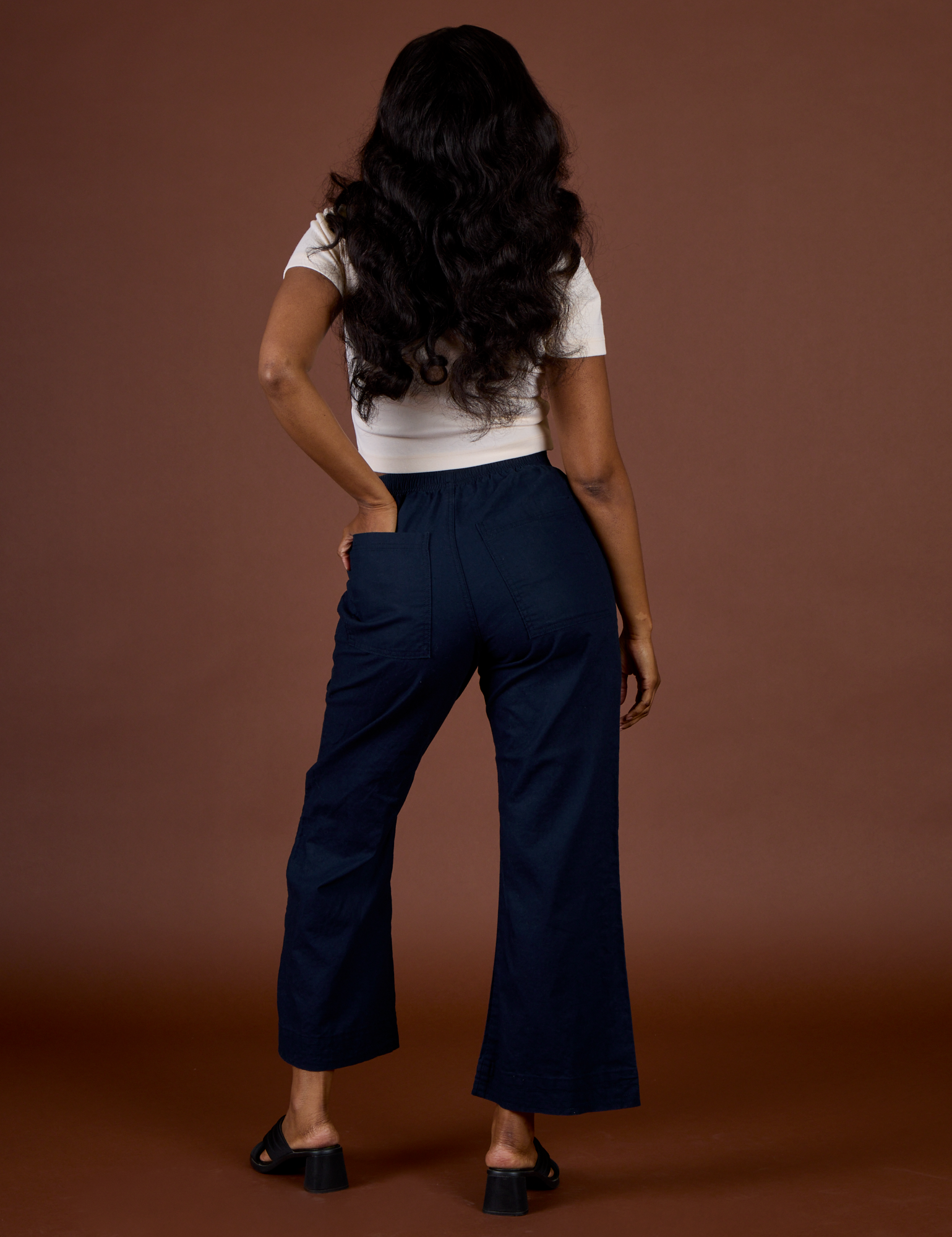 TRY-A-STYLE TUESDAY - Linen Action Pants - Navy Blue *FINAL SALE*