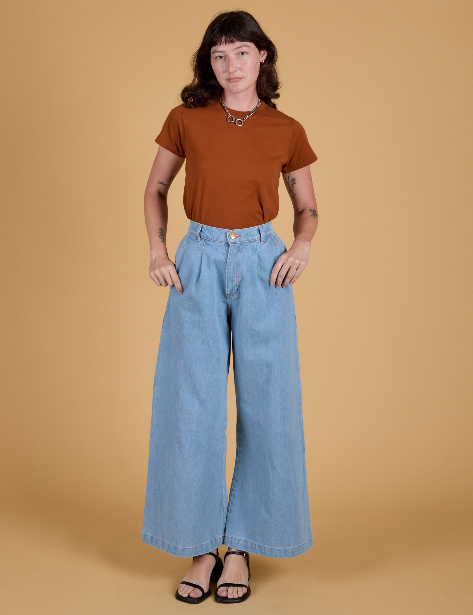 The Organic Vintage Tee - Burnt Terracotta