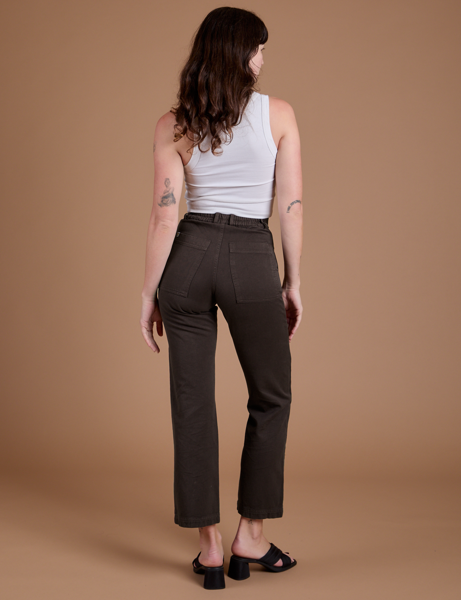 Organic Work Pants - Espresso Brown