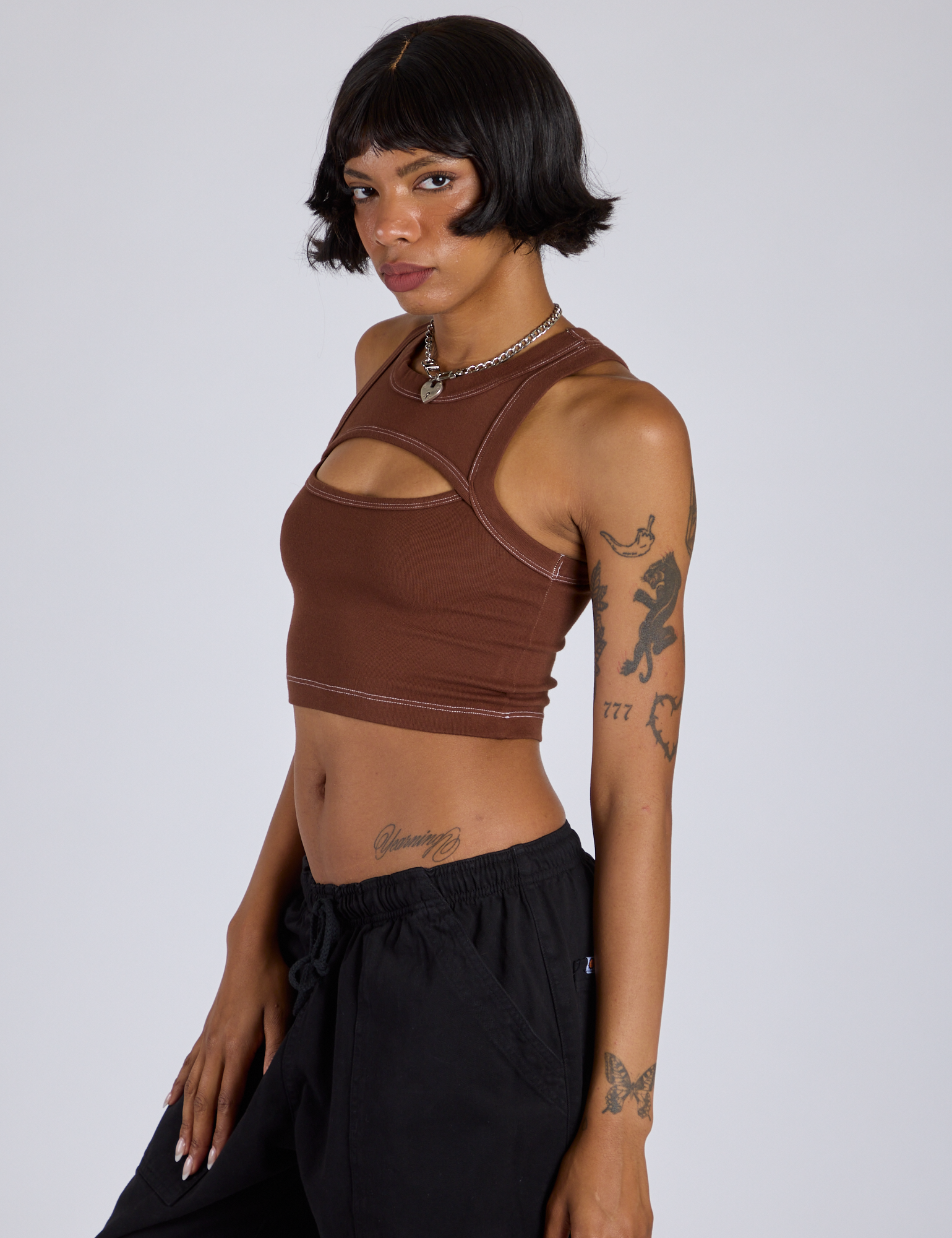 Porthole Tank - Fudgesicle Brown – BIG BUD PRESS