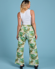 Printed Action Pants - Ocean & Sky