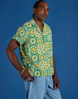 Spring Quilt Print Pantry Button-Up