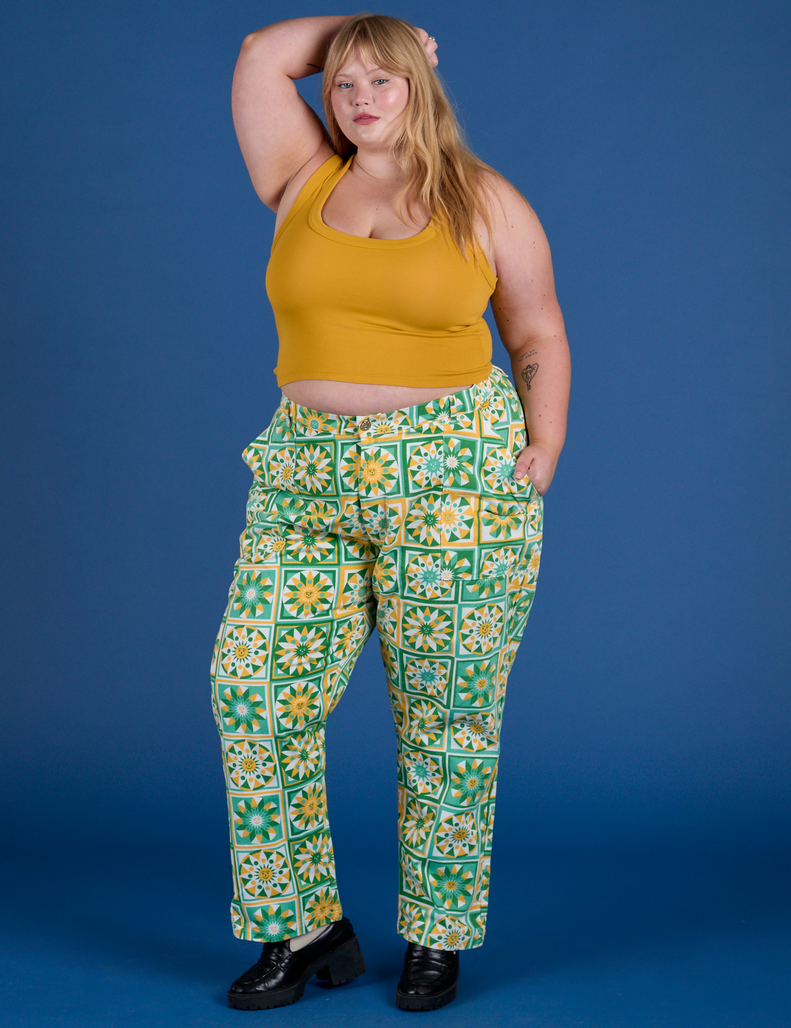 Work Pants - Spring Quilt Print
