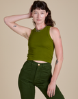 Racerback Tank - Summer Olive