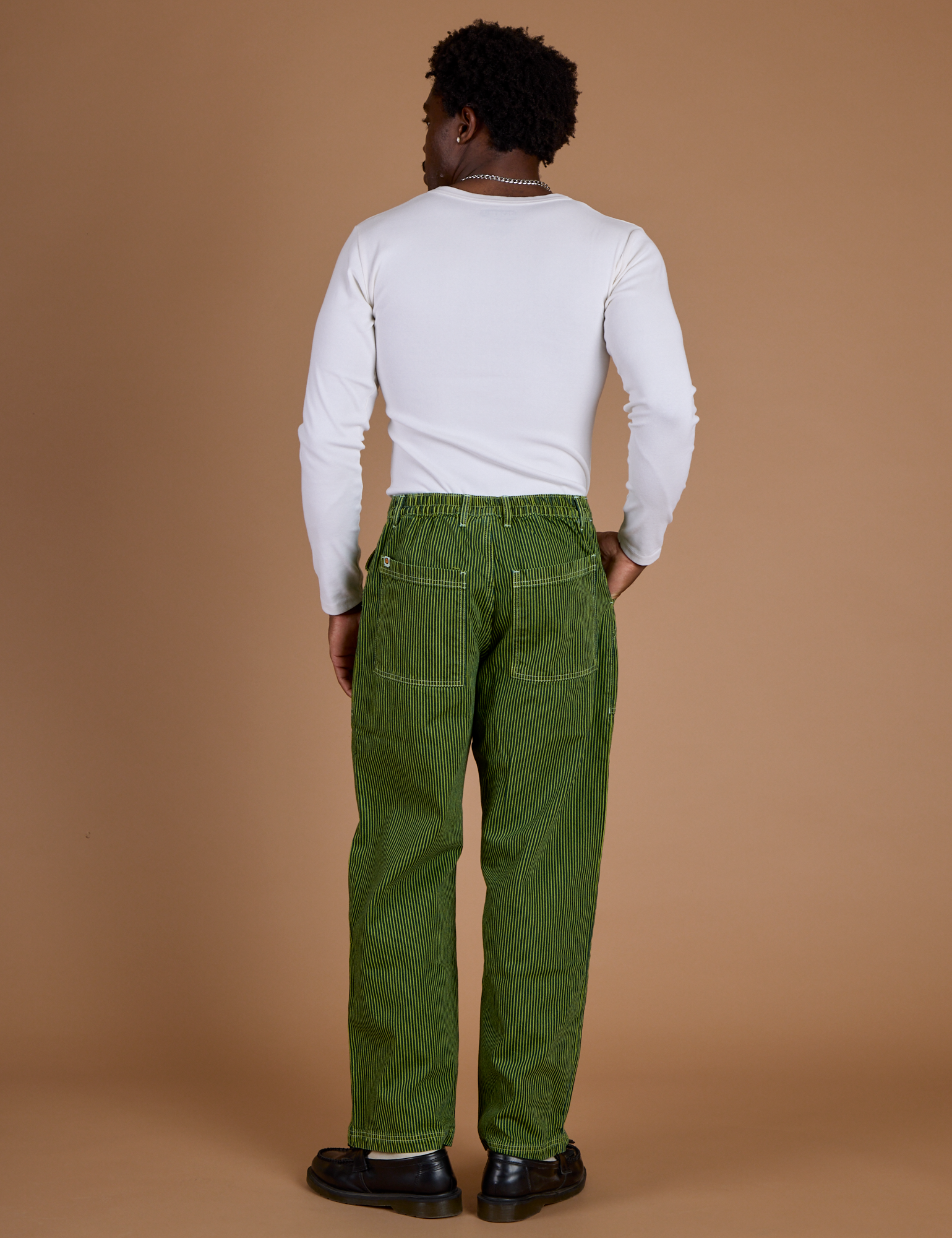 Railroad Denim Work Pants - Gross Green Overdye