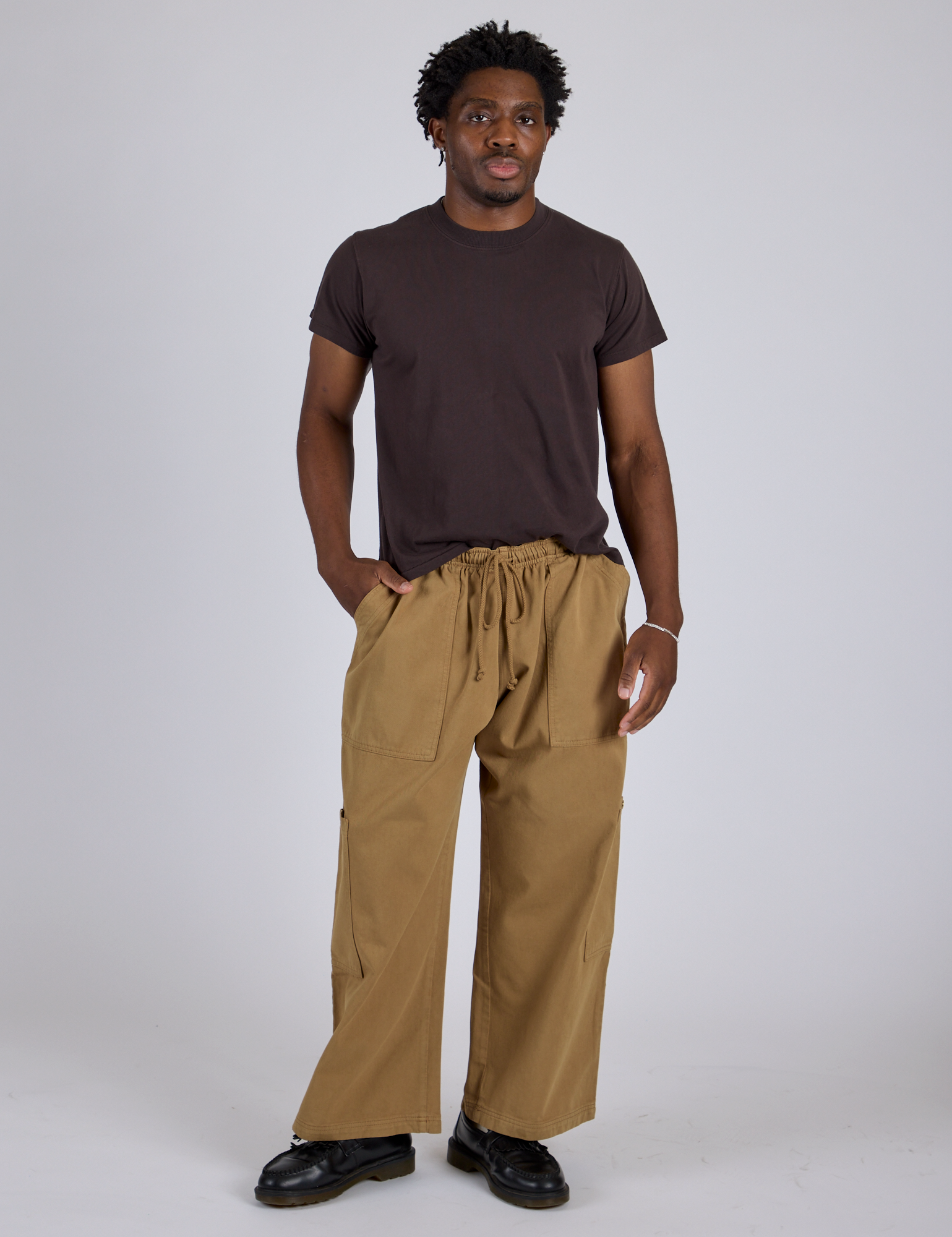 Drop Pocket Cargo Pants - Desert Brown