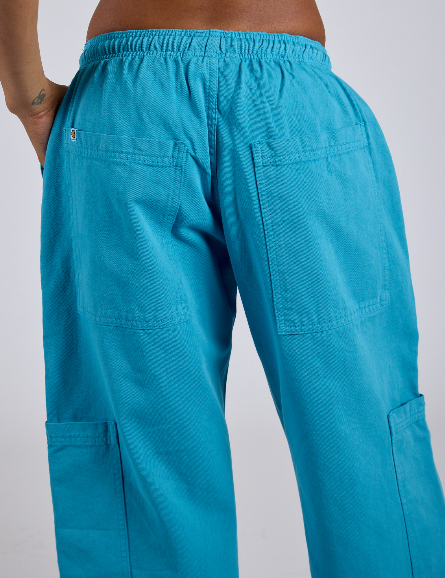 Drop Pocket Cargo Pants - Hawaiian Blue