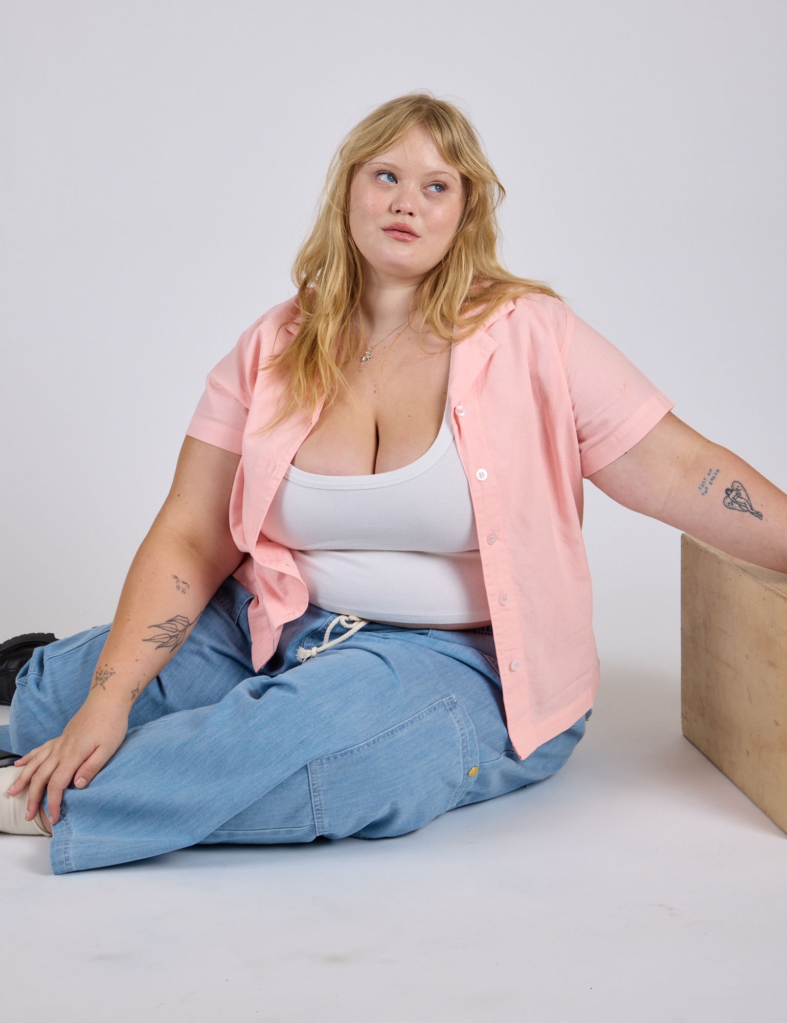 Pantry Button-Up - Baby Pink
