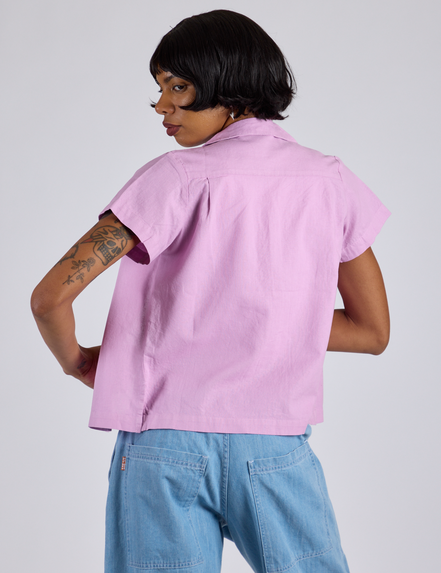 Pantry Button-Up - Lilac Purple
