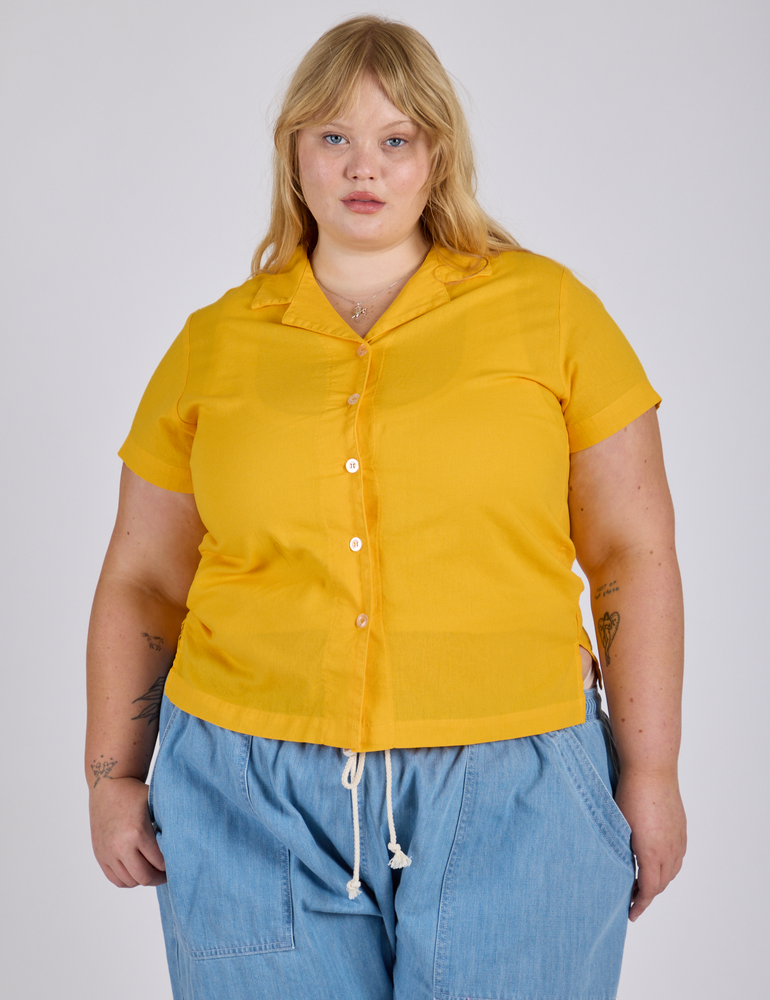 Pantry Button-Up - Sunshine Yellow