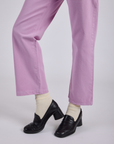 Short Sleeve Jumpsuit - Lilac Purple