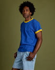 Vintage Ringer Tee - Royal Blue