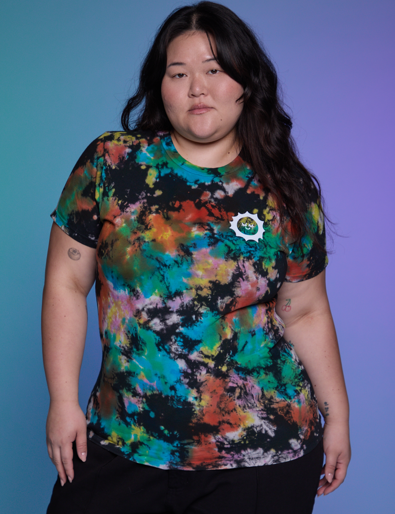 Classic Tee in Rainbow Magic Waters on Ashley