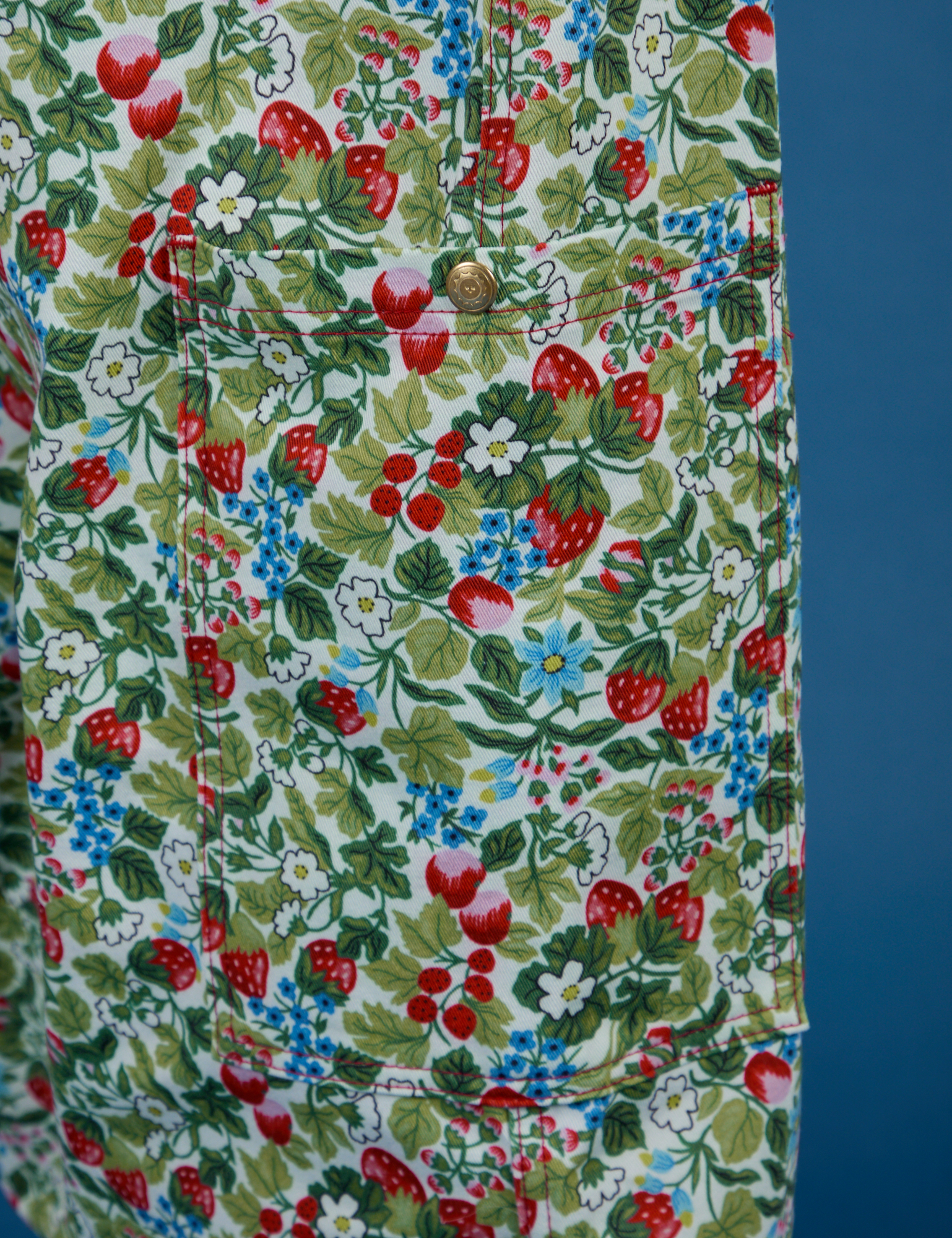 **PRE-ORDER - Ships 6-10 Weeks**  Strawberry Blossom Drop Pocket Cargo Pants