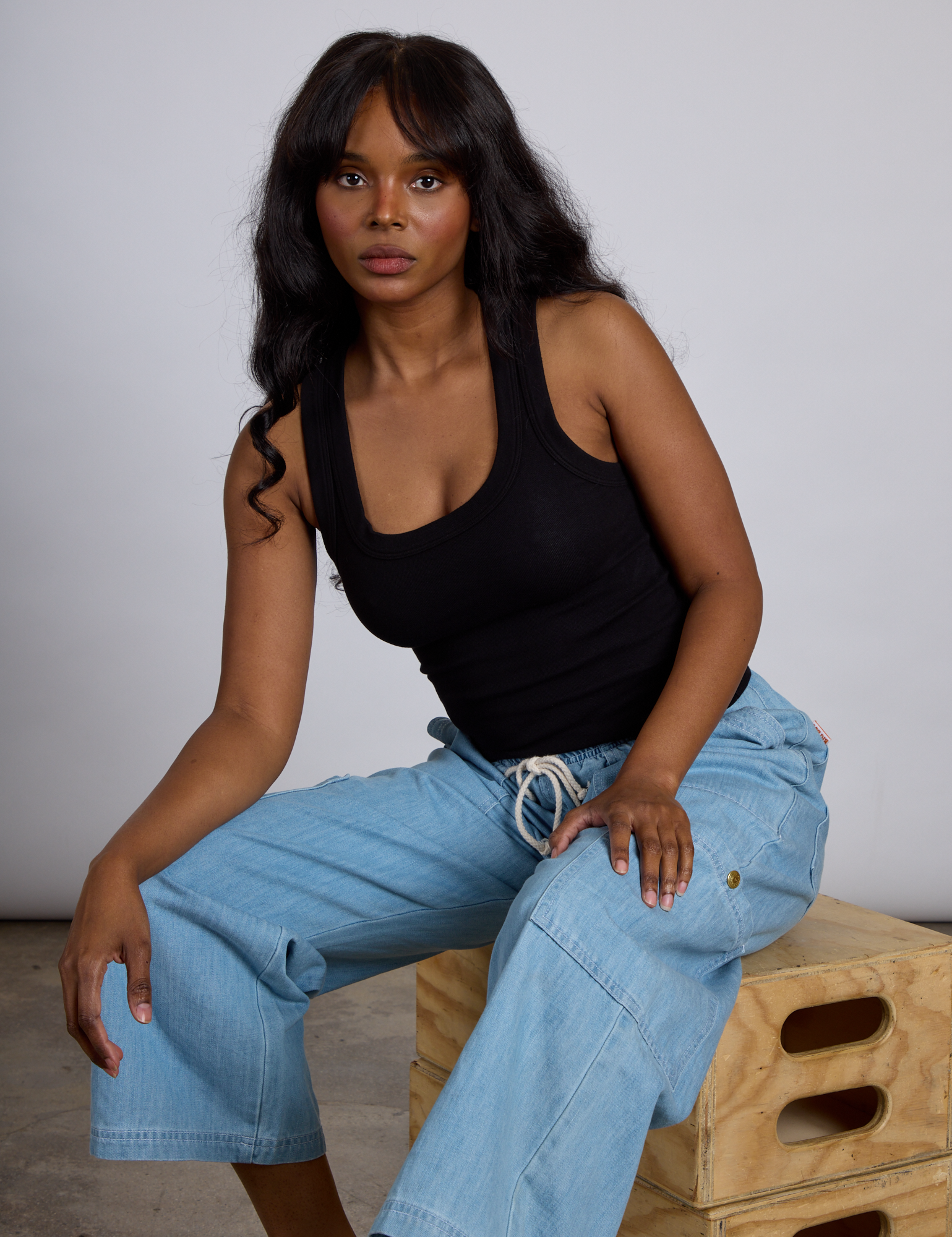 The Tank Top in Basic Black on Kandia