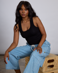 The Tank Top in Basic Black on Kandia