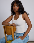 The Tank Top in Vintage Tee Off-White on Kandia