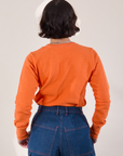 Honeycomb Thermal in Construction Orange back view on Soraya