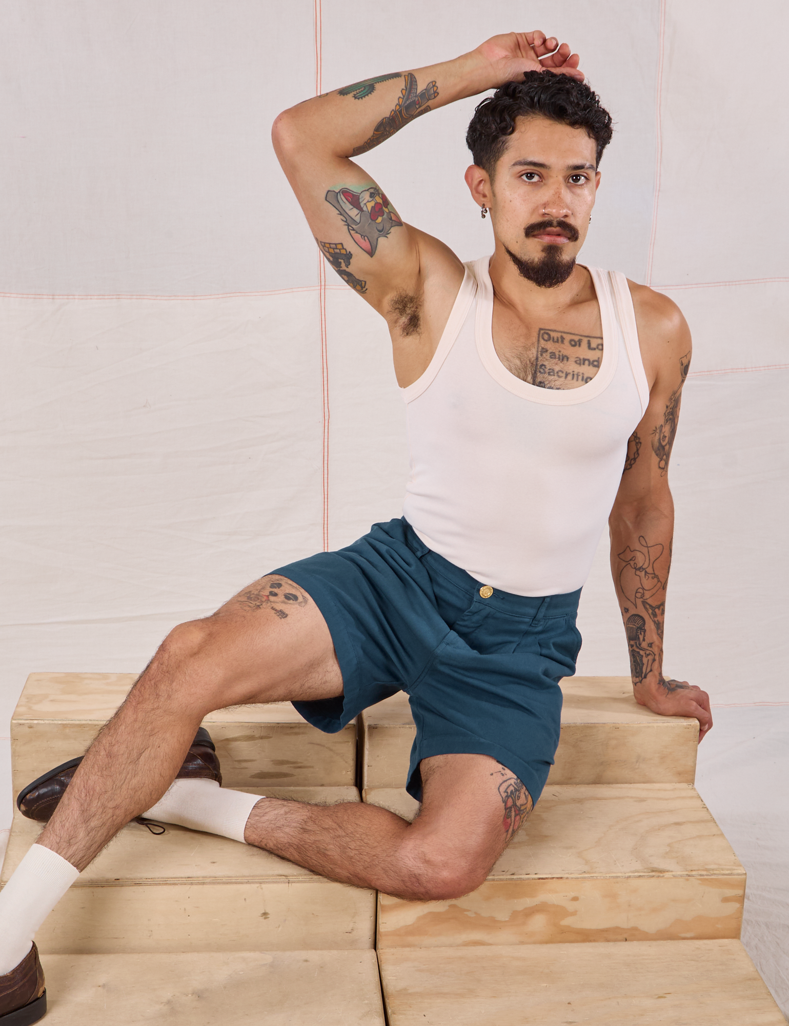 Trouser Shorts - Lagoon