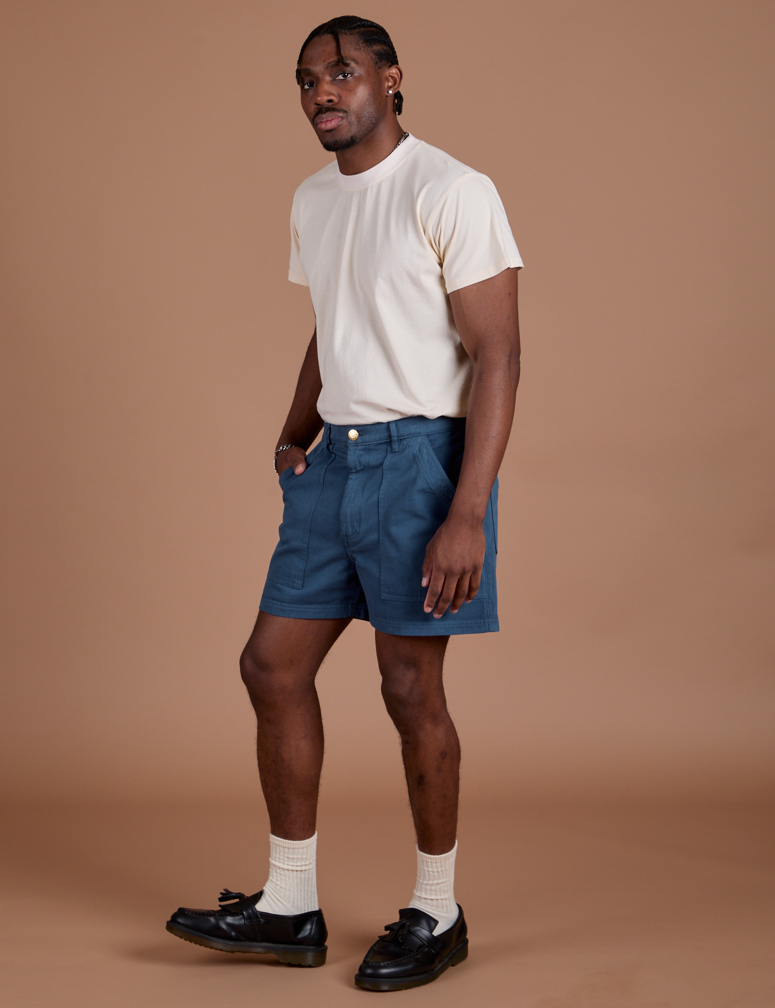 Classic Work Shorts - French Blue – BIG BUD PRESS