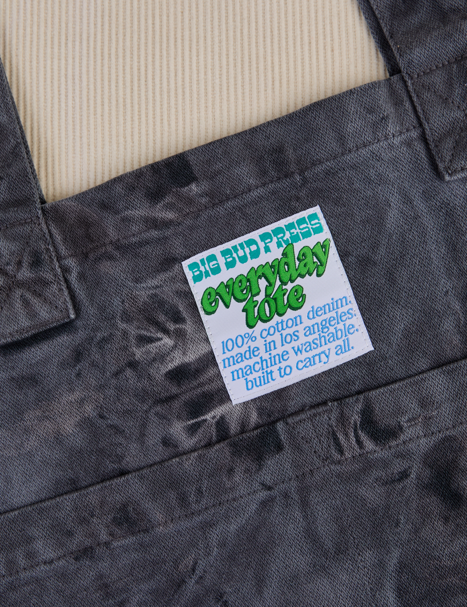 Everyday Tote in Black Magic Waters front close up