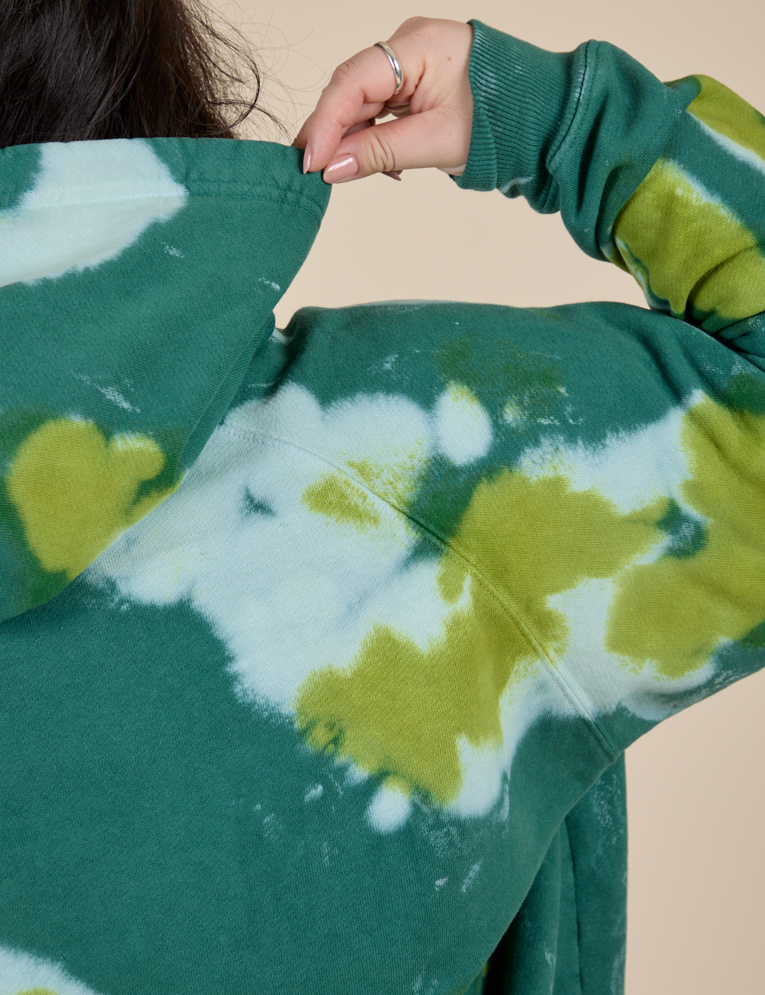 Heavyweight Oversized Hoodie - Green Magic Waters