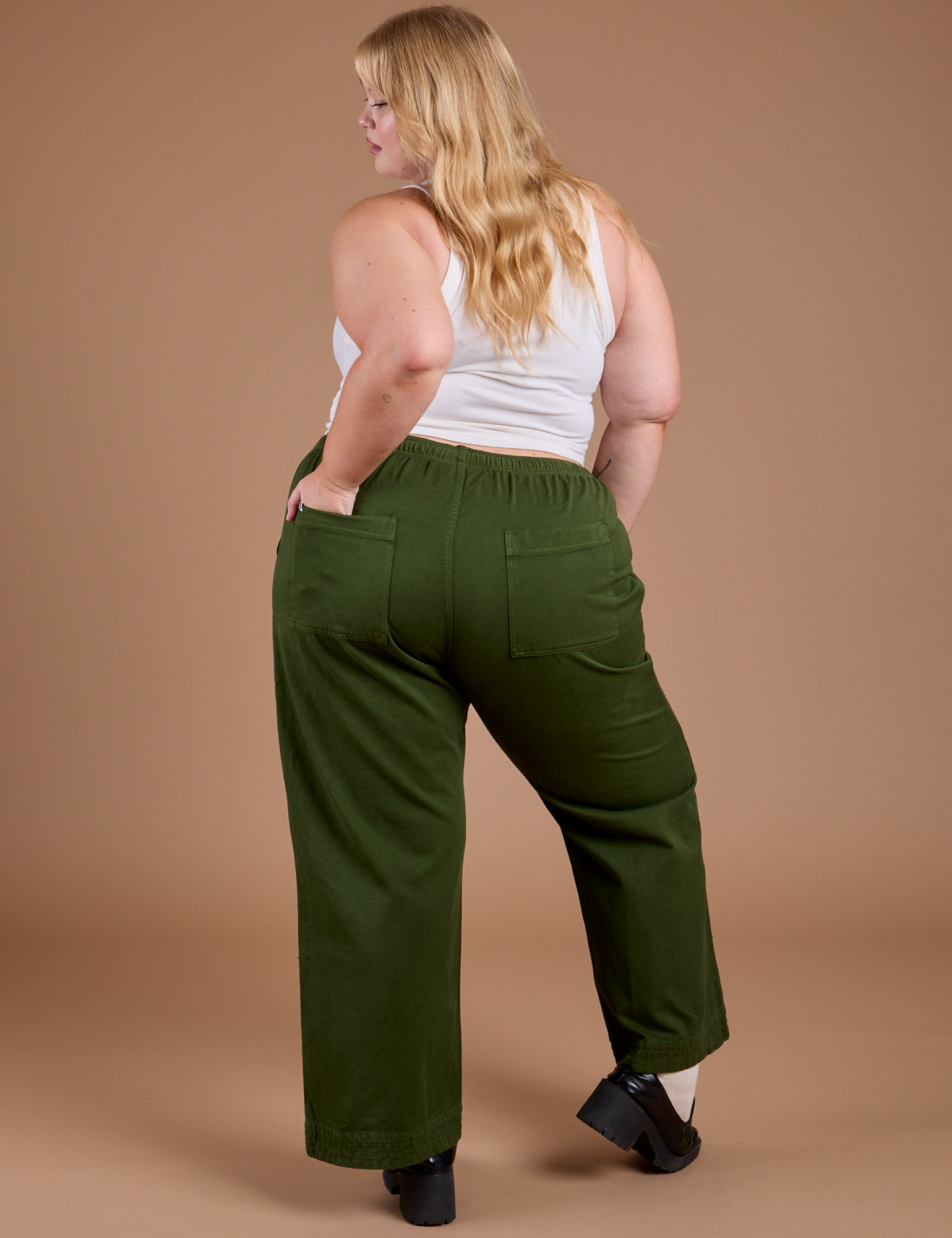 Organic Action Pants - Evergreen