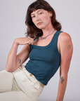 Tank Top in Lagoon worn by Alex