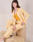 Summer Stripe Action Pants - Limoncello