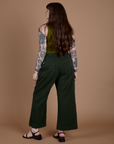Action Pants in Swamp Green back view on Sydney
