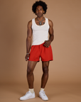 TRY-A-STYLE - Athletic Shorts - Mustang Red *FINAL SALE*