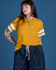 Painted Burly Tee - Mustard Yellow