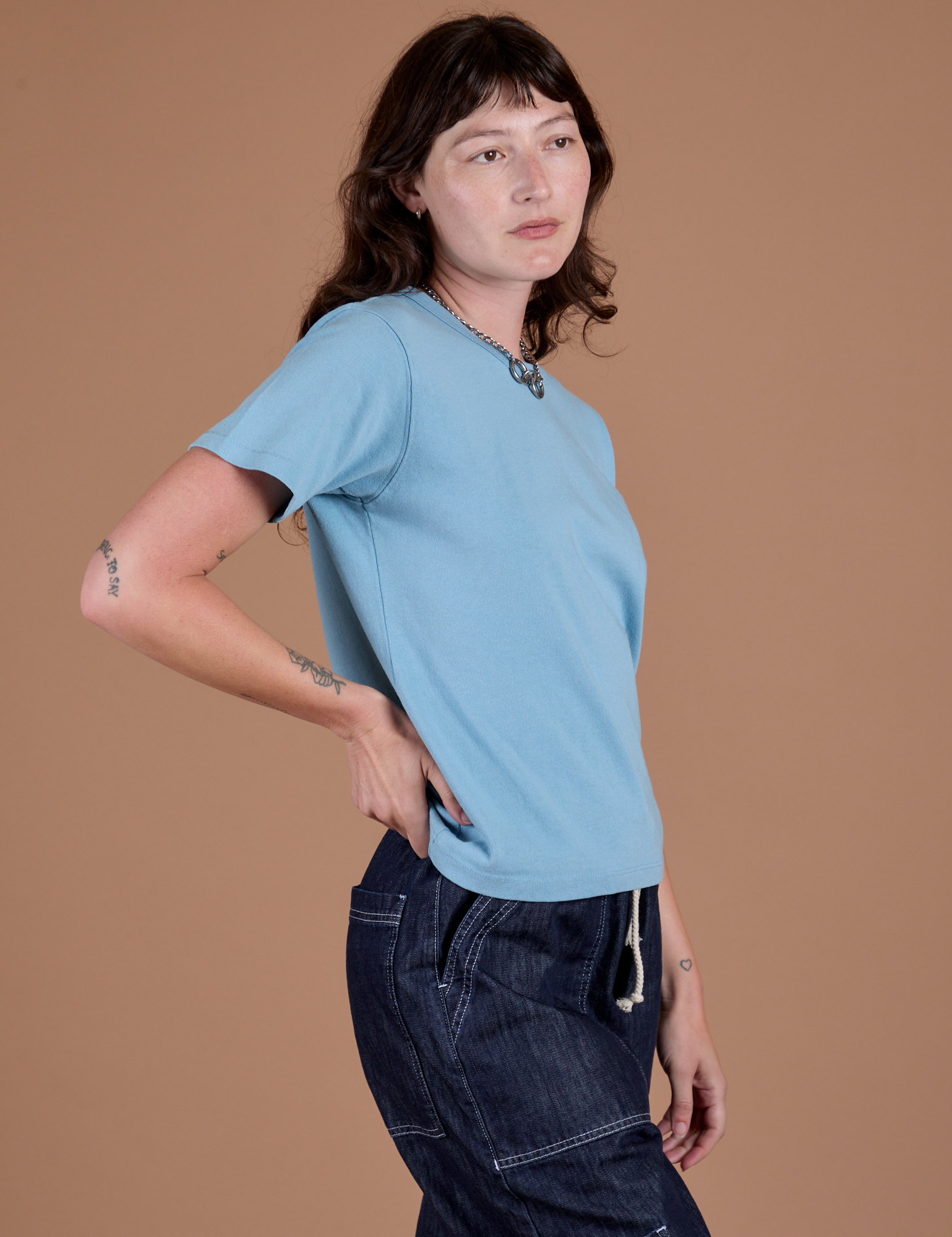 Burly Tee - Baby Blue