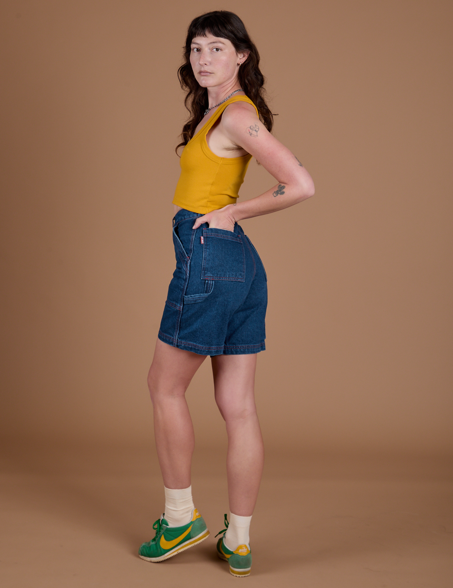 Carpenter Shorts - Dark Wash